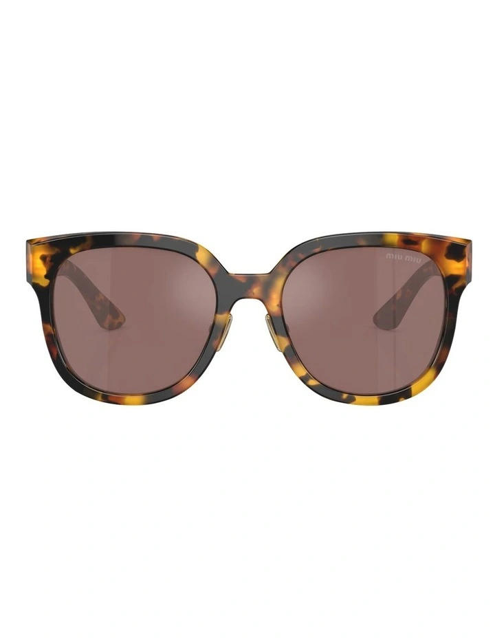 Miu Miu MU 01ZS Acetate Sunglasses in Tortoise image 2