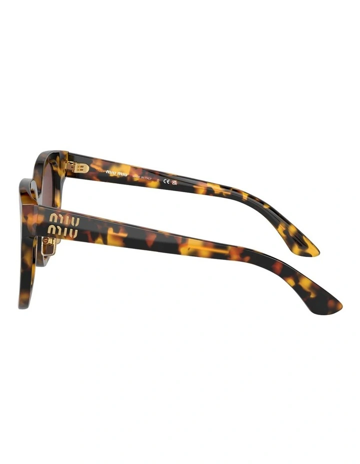 Miu Miu MU 01ZS Acetate Sunglasses in Tortoise image 3