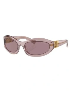 Acetate Sunglasses in Violet
