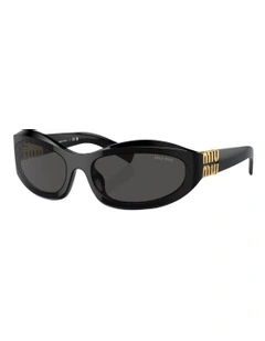 Acetate Sunglasses in Black