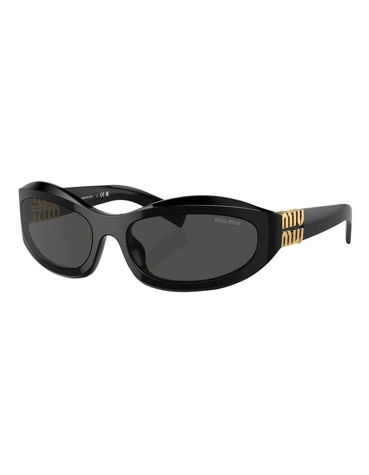 Acetate Sunglasses in Black image 1