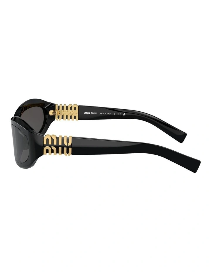 Acetate Sunglasses in Black image 3