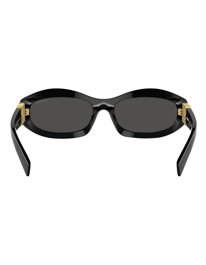 Acetate Sunglasses in Black image 4