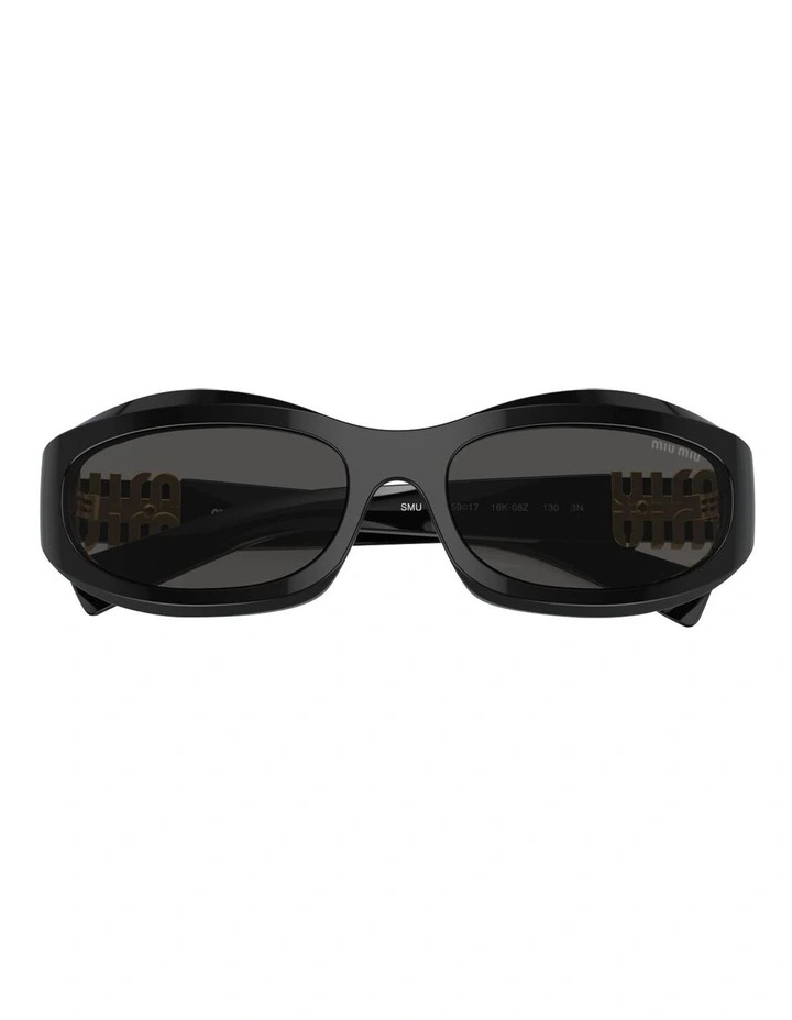 Acetate Sunglasses in Black image 5