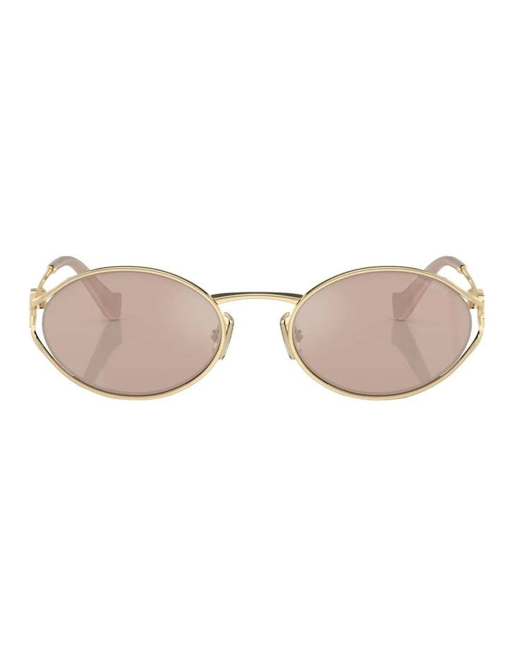 Metal Sunglasses in Gold image 2