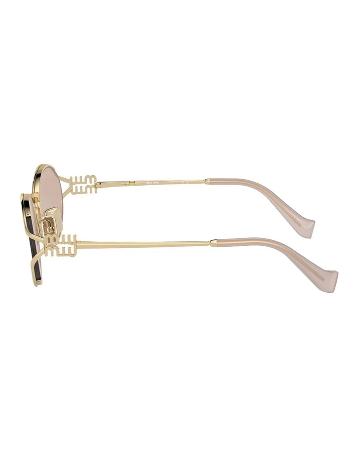 Metal Sunglasses in Gold image 3