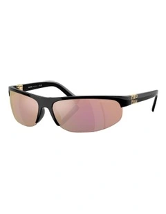 Injected Sunglasses in Black