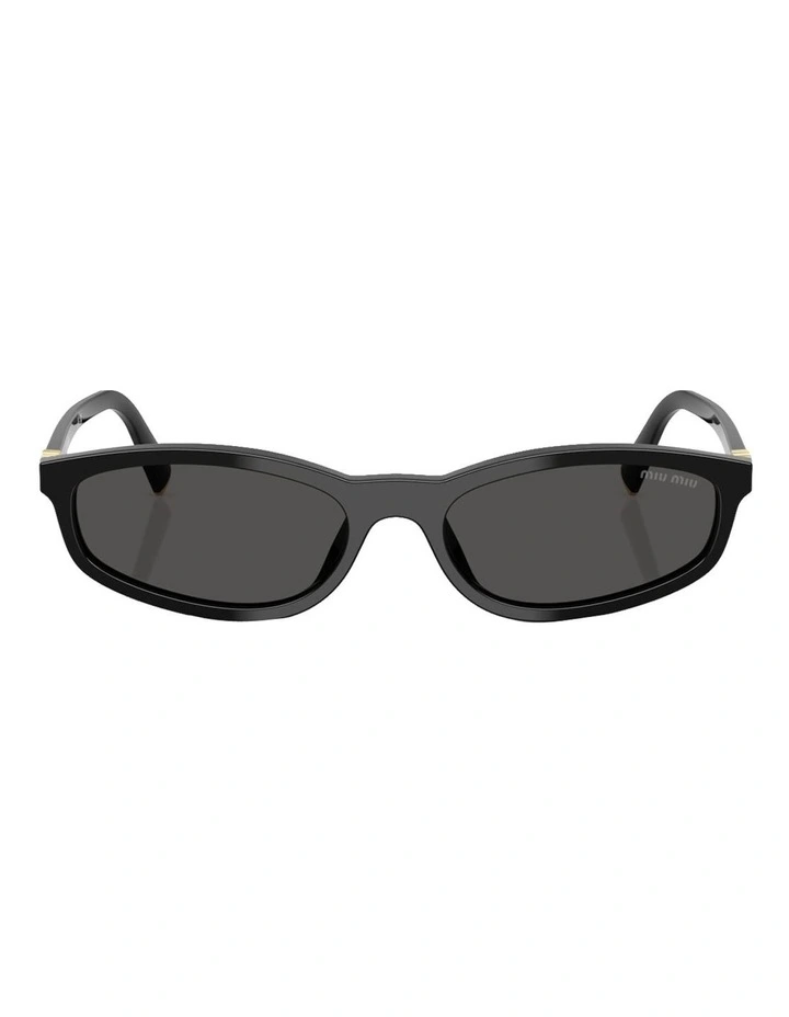 Miu Miu  Acetate Sunglasses in Black image 2