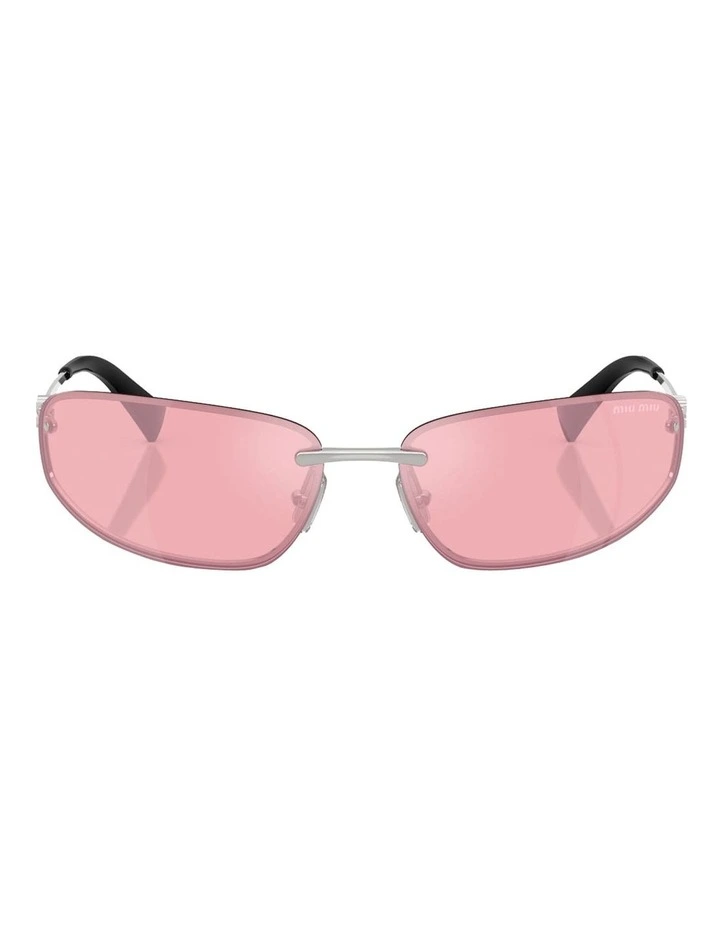 Metal Sunglasses in Silver image 2