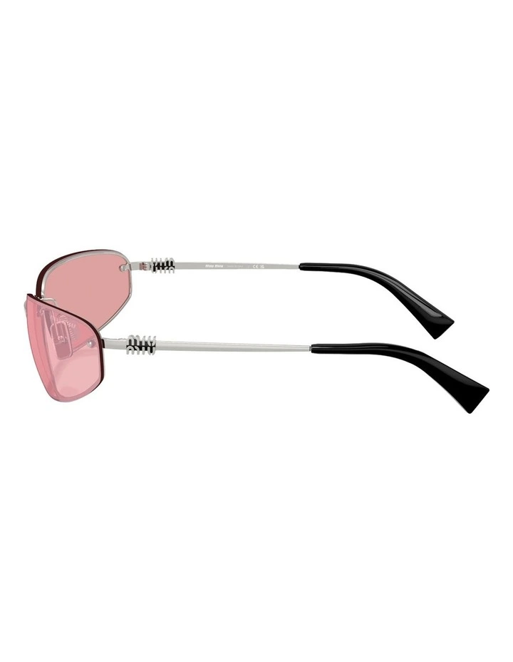 Metal Sunglasses in Silver image 3