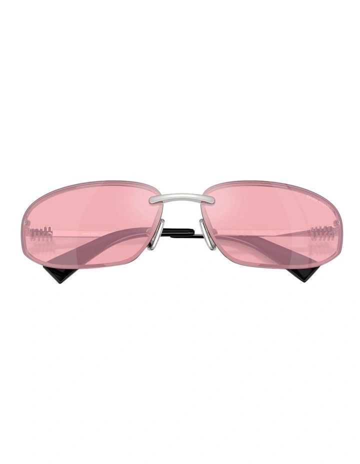Metal Sunglasses in Silver image 5