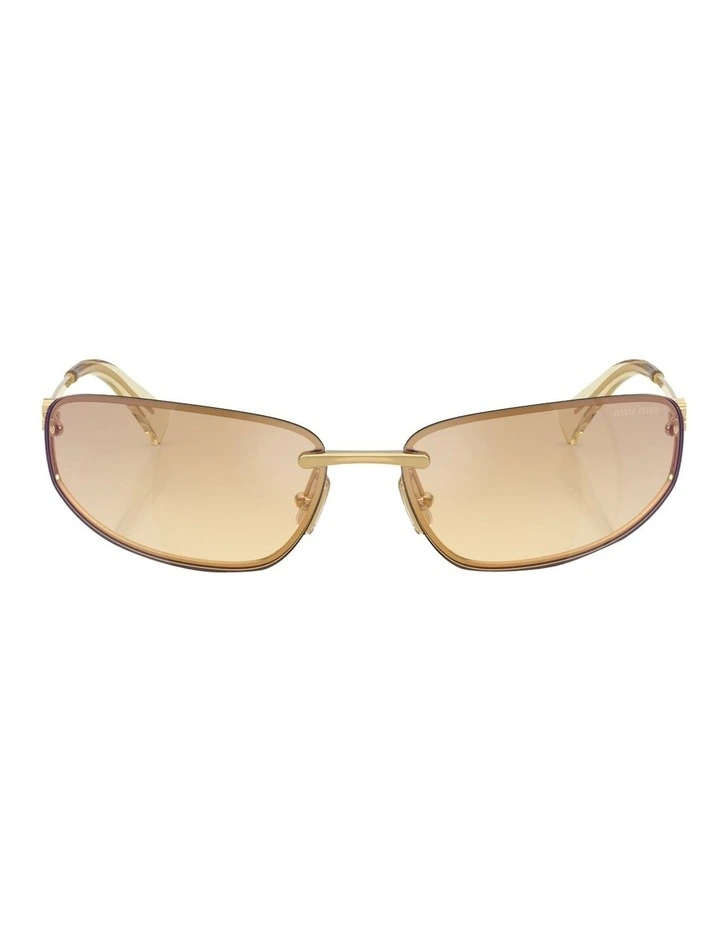 Metal Sunglasses in Gold image 2