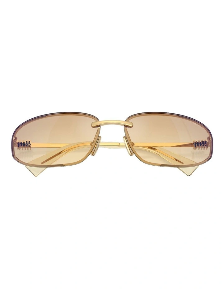 Metal Sunglasses in Gold image 5