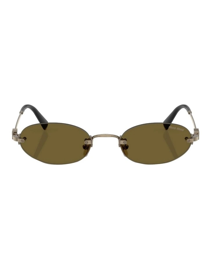 Metal Sunglasses in Gold image 2