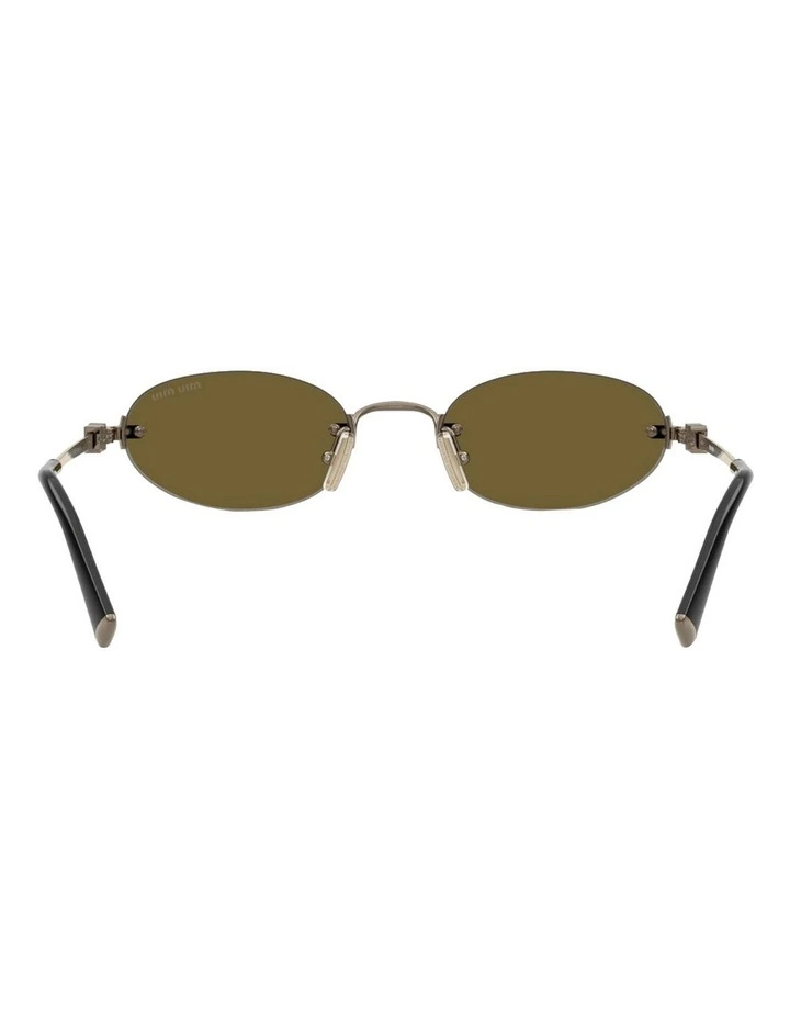 Metal Sunglasses in Gold image 4