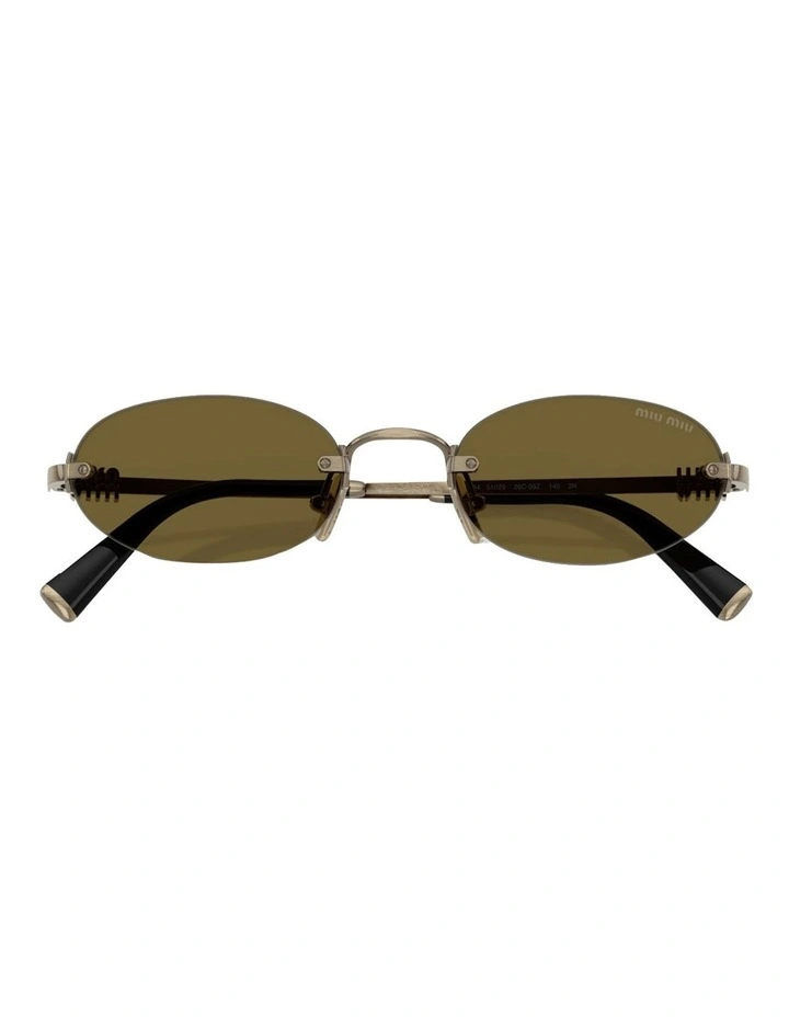 Metal Sunglasses in Gold image 5