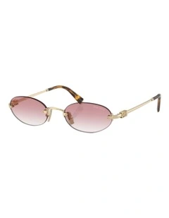 Metal Sunglasses in Gold