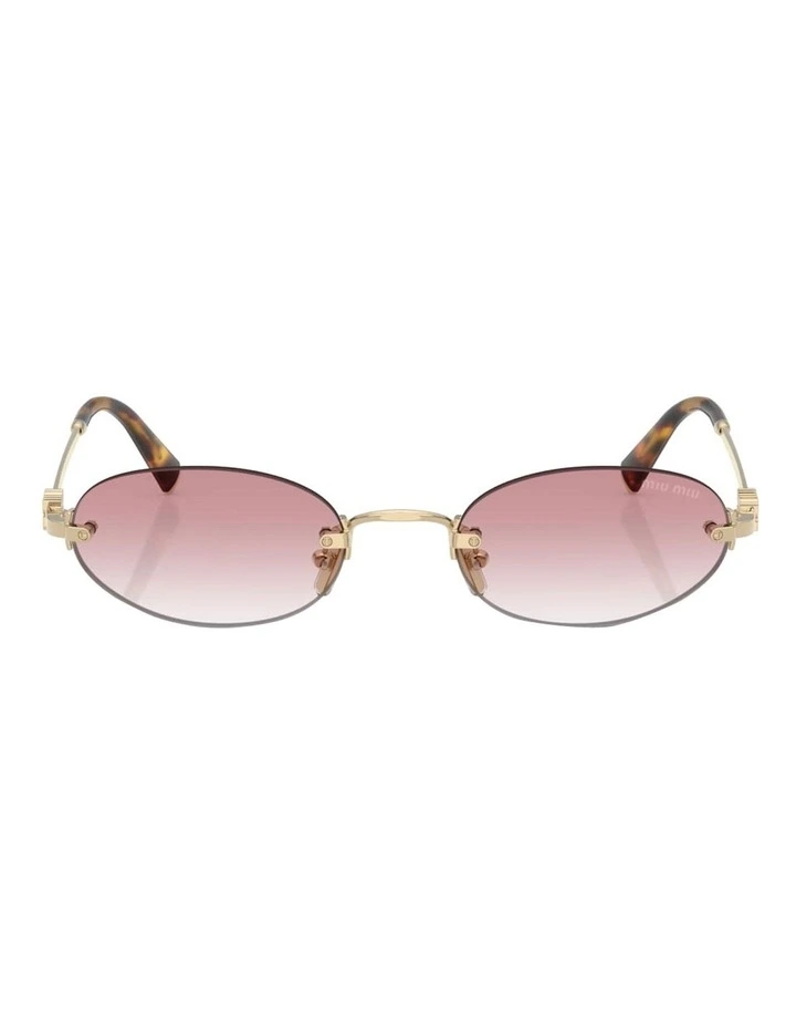 Metal Sunglasses in Gold image 2