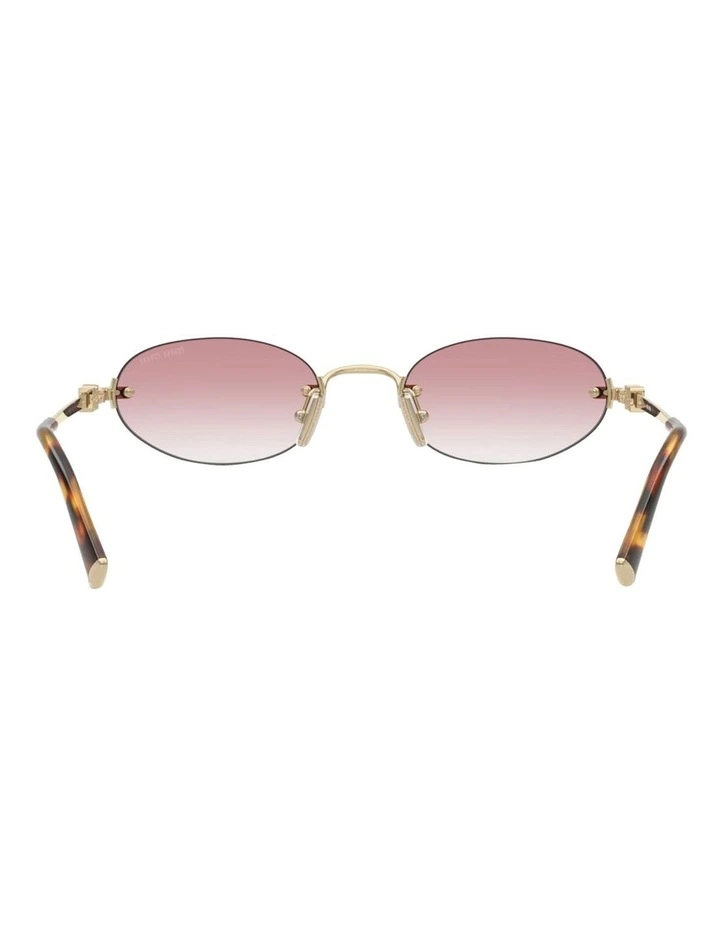 Metal Sunglasses in Gold image 4