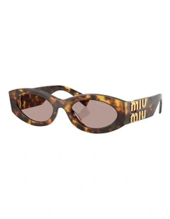 MU 11WS Acetate Sunglasses in Tortoise