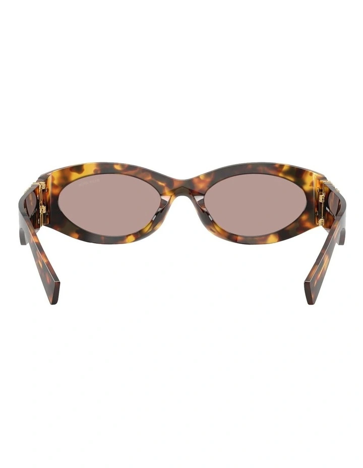 Miu Miu MU 11WS Acetate Sunglasses in Tortoise image 4