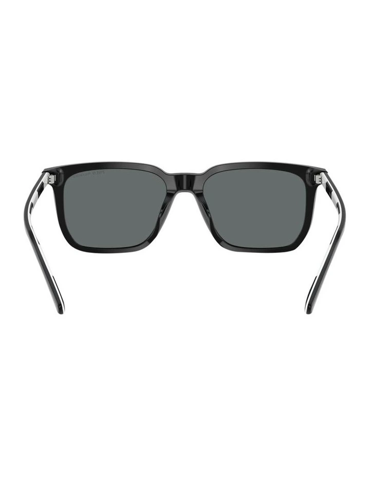 Polo Ralph Lauren Acetate Polarised Sunglasses in Black image 4