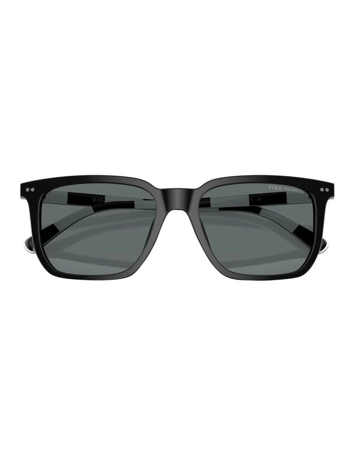 Polo Ralph Lauren Acetate Polarised Sunglasses in Black image 5