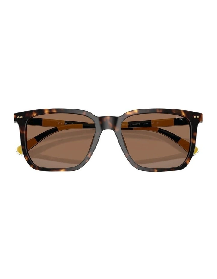 Polo Ralph Lauren Acetate Sunglasses in Tortoise image 5