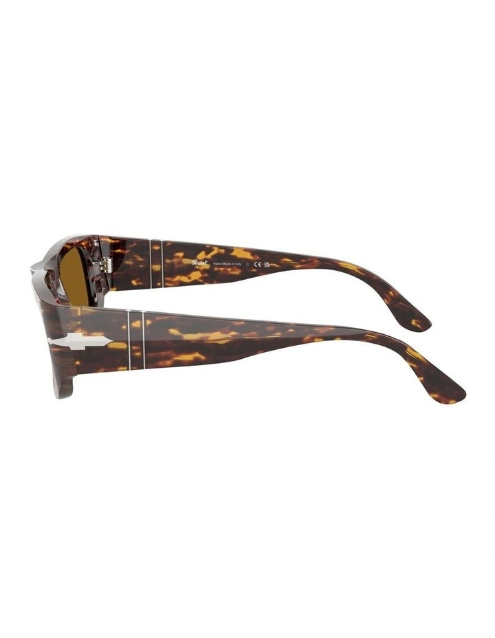 Acetate Sunglasses in Brown/Bright Yellow image 3