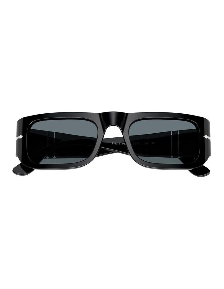 Acetate Polarised Sunglasses in Black image 2
