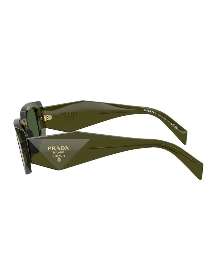 Prada  Acetate Sunglasses in Green image 3