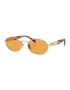 PR 65ZS Metal Sunglasses in Gold