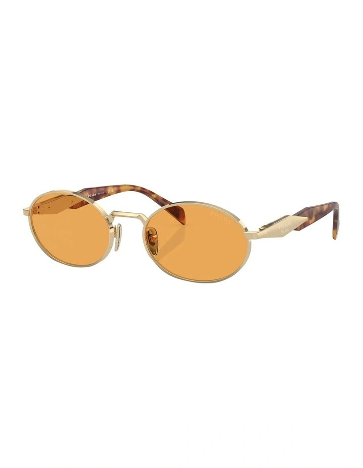 PR 65ZS Metal Sunglasses in Gold image 1