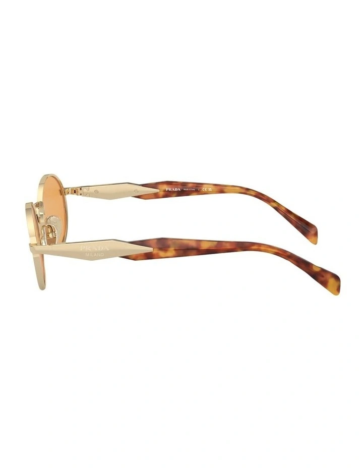 PR 65ZS Metal Sunglasses in Gold image 3