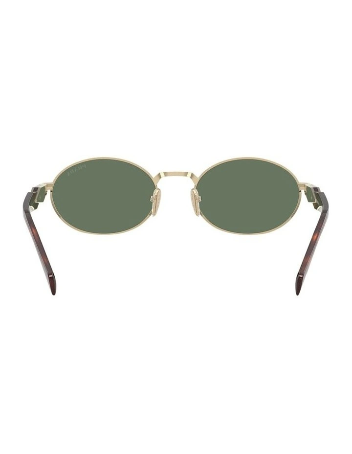 Metal Sunglasses in Pale Gold image 4
