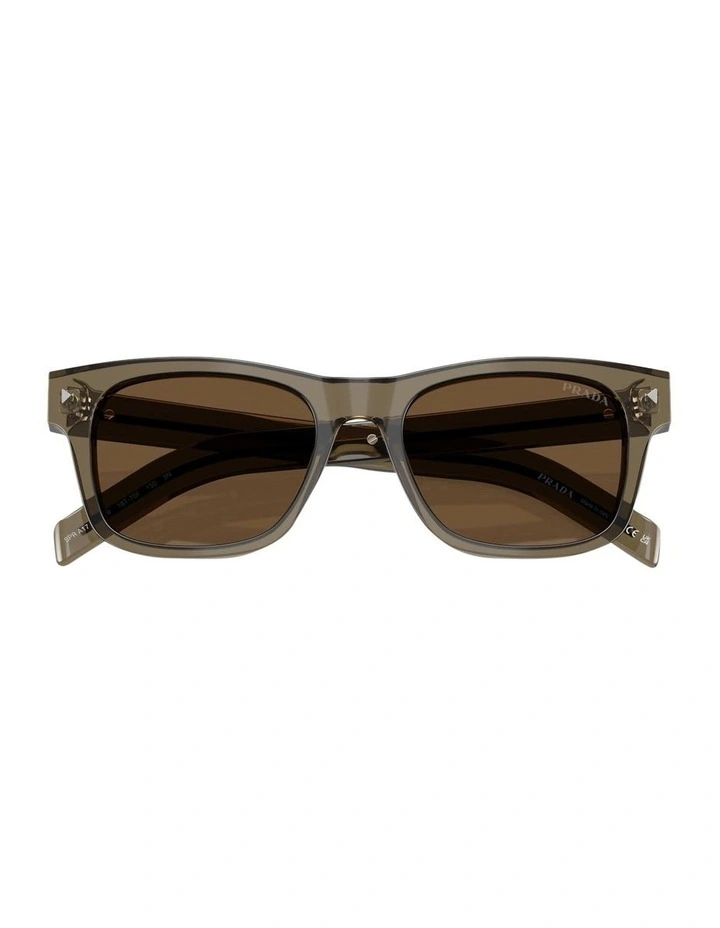 Prada  Acetate Sunglasses in Beige image 4