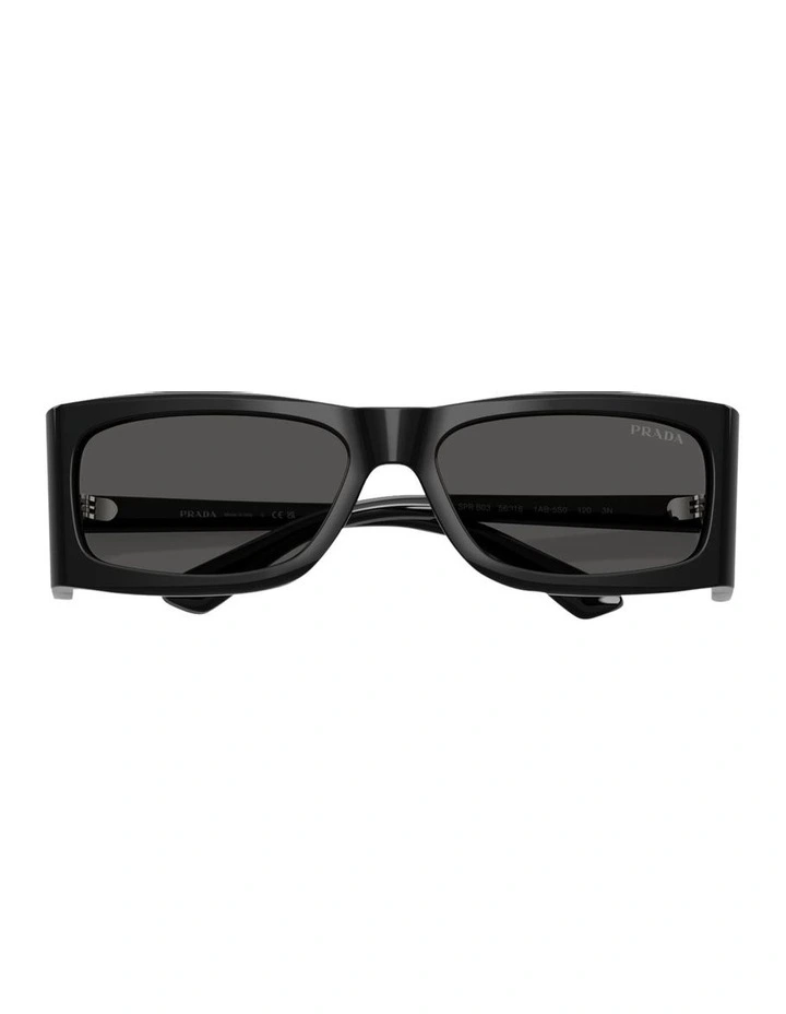 Acetate Sunglasses in Black image 5