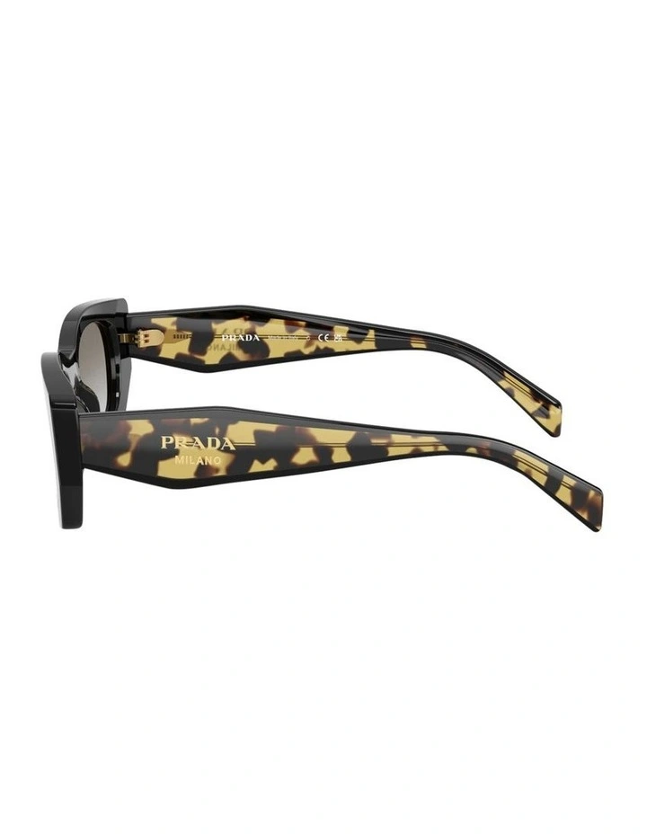 Prada Acetate Sunglasses in Black image 3
