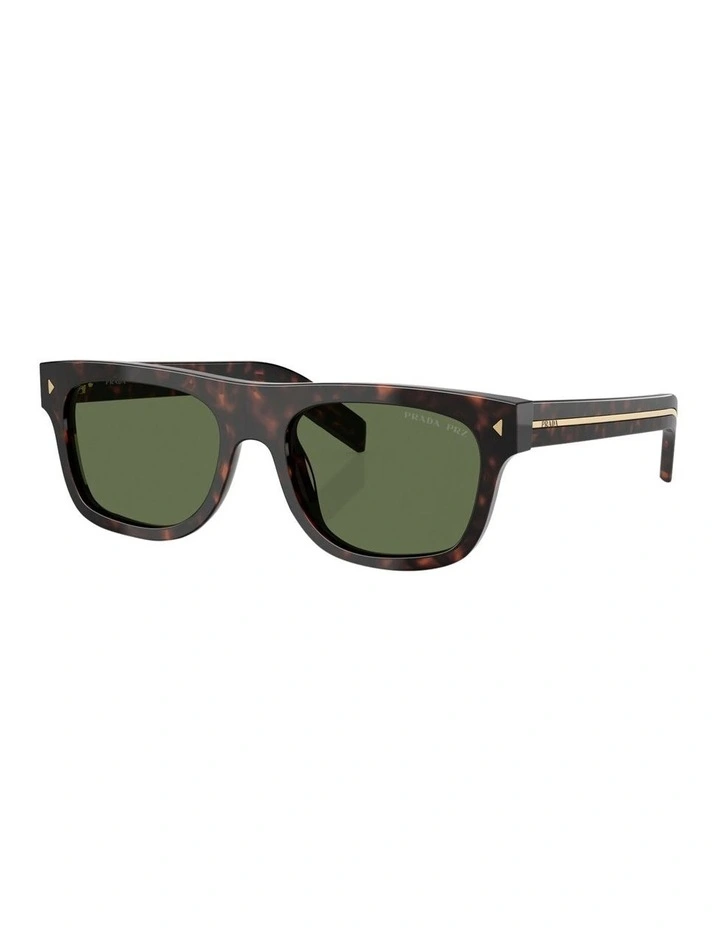 Prada Acetate Polarised Sunglasses in Tortoise image 1