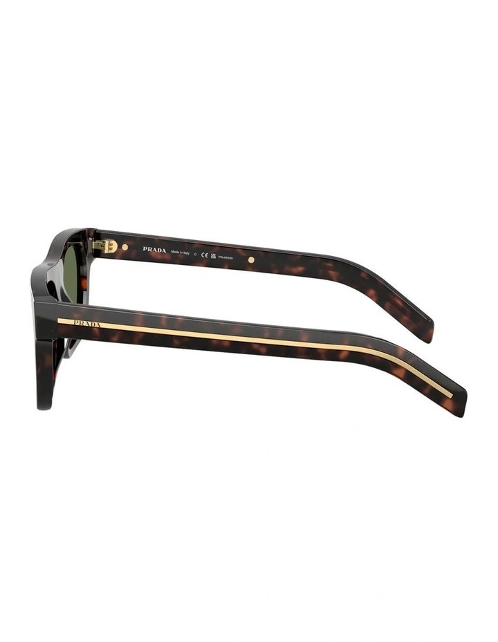 Prada Acetate Polarised Sunglasses in Tortoise image 3