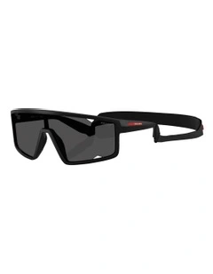 Injected Sunglasses in Black
