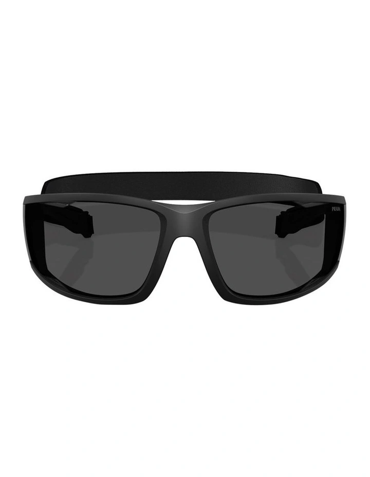 Prada Linea Rossa  Injected Sunglasses in Black image 2