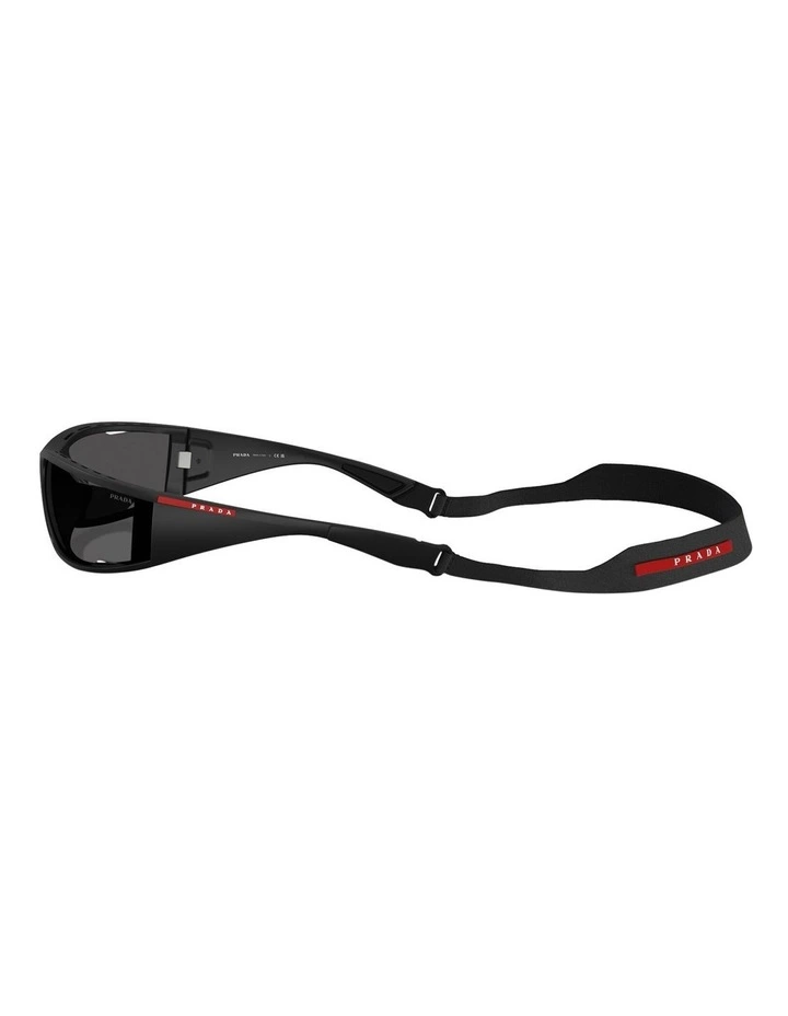 Prada Linea Rossa  Injected Sunglasses in Black image 3