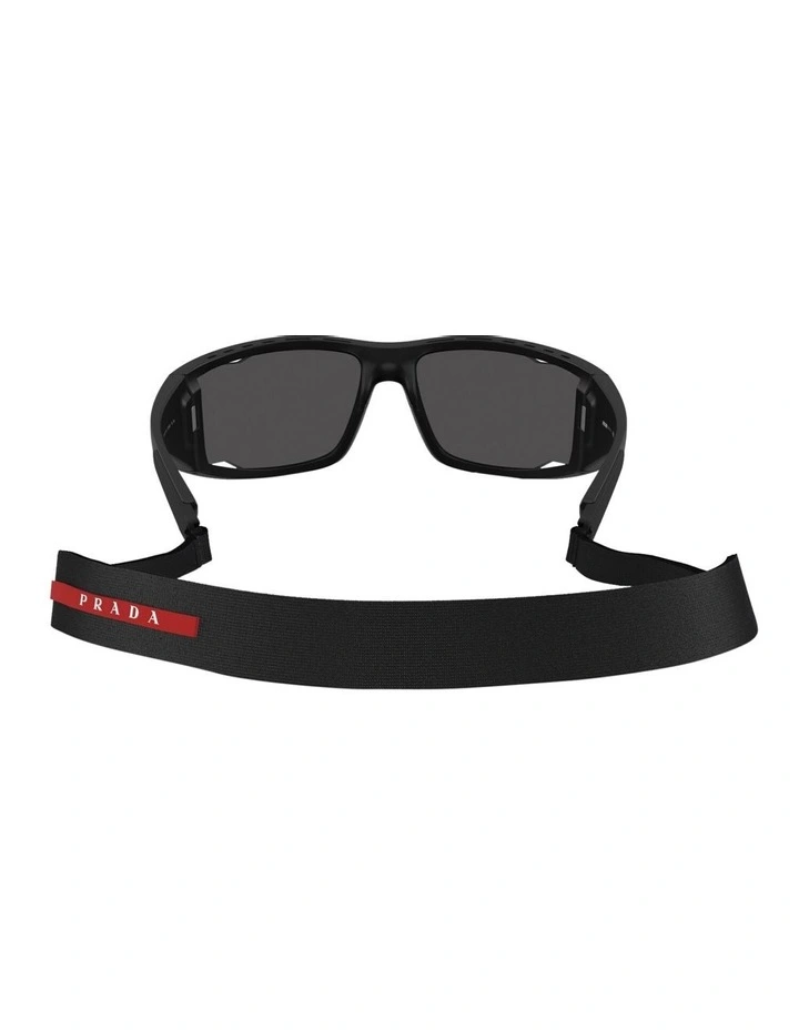 Prada Linea Rossa  Injected Sunglasses in Black image 4