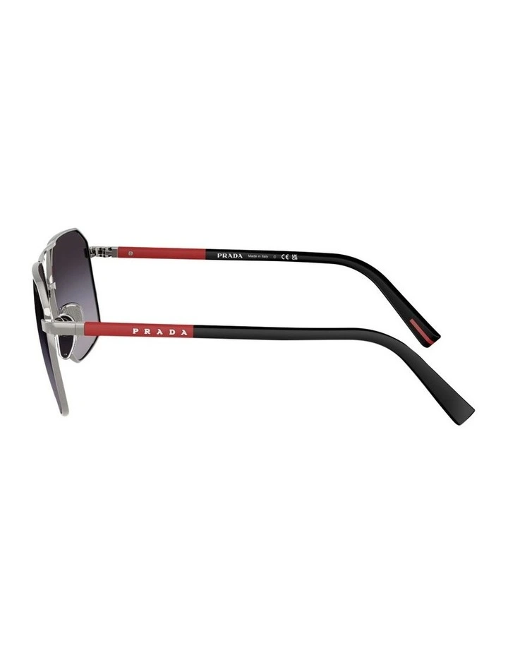 Metal Sunglasses in Silver image 3