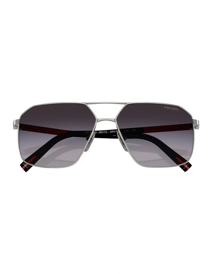 Metal Sunglasses in Silver image 4