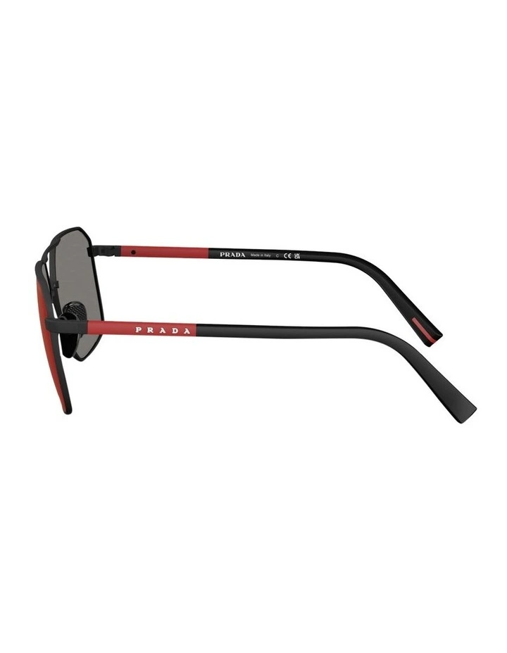 Metal Sunglasses in Black image 3