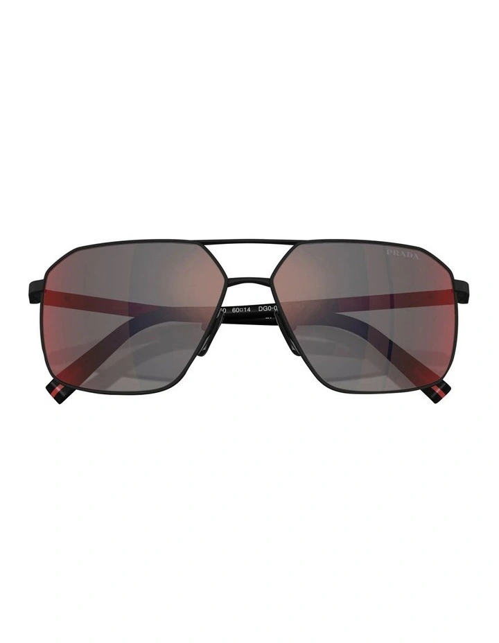 Metal Sunglasses in Black image 5