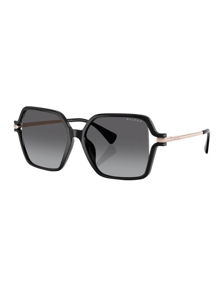Ralph  Injected Polarised Sunglasses in Black image 1