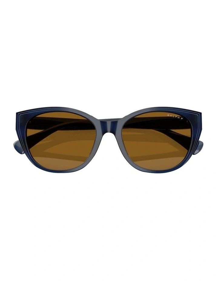 Ralph  Acetate Polarised Sunglasses in Blue image 5